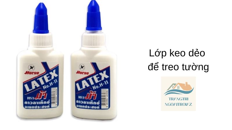 lớp keo dẻo để treo tường