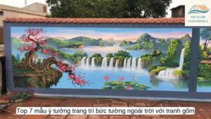 Top 7 mẫu ý tưởng trang trí bức tường ngoài trời với tranh gốm