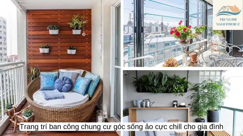 Trang trí ban công chung cư góc sống ảo cực chill cho gia đình